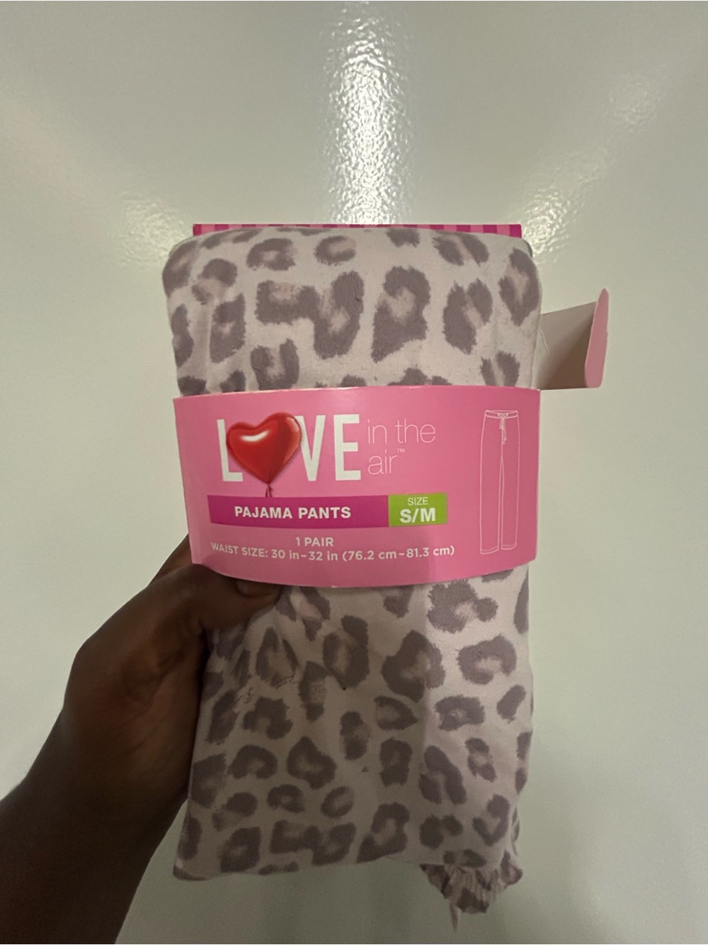 Women's Pink Leopard Pajama Pants - S/M